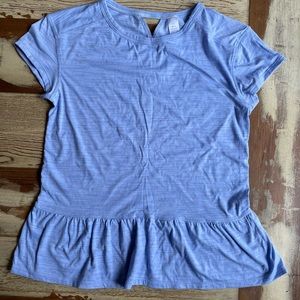 Ivivva by Lululemon Peplum Lavender Top Shirt Size 12